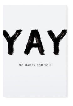 Открытка "YAY BE HAPPY FOR YOU"