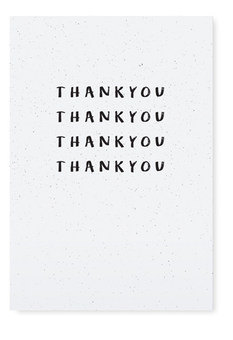 Открытка "THANK YOU" B/W II